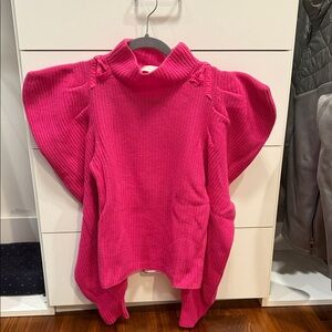 LoveShackFancy Pink Cashmere Sweater